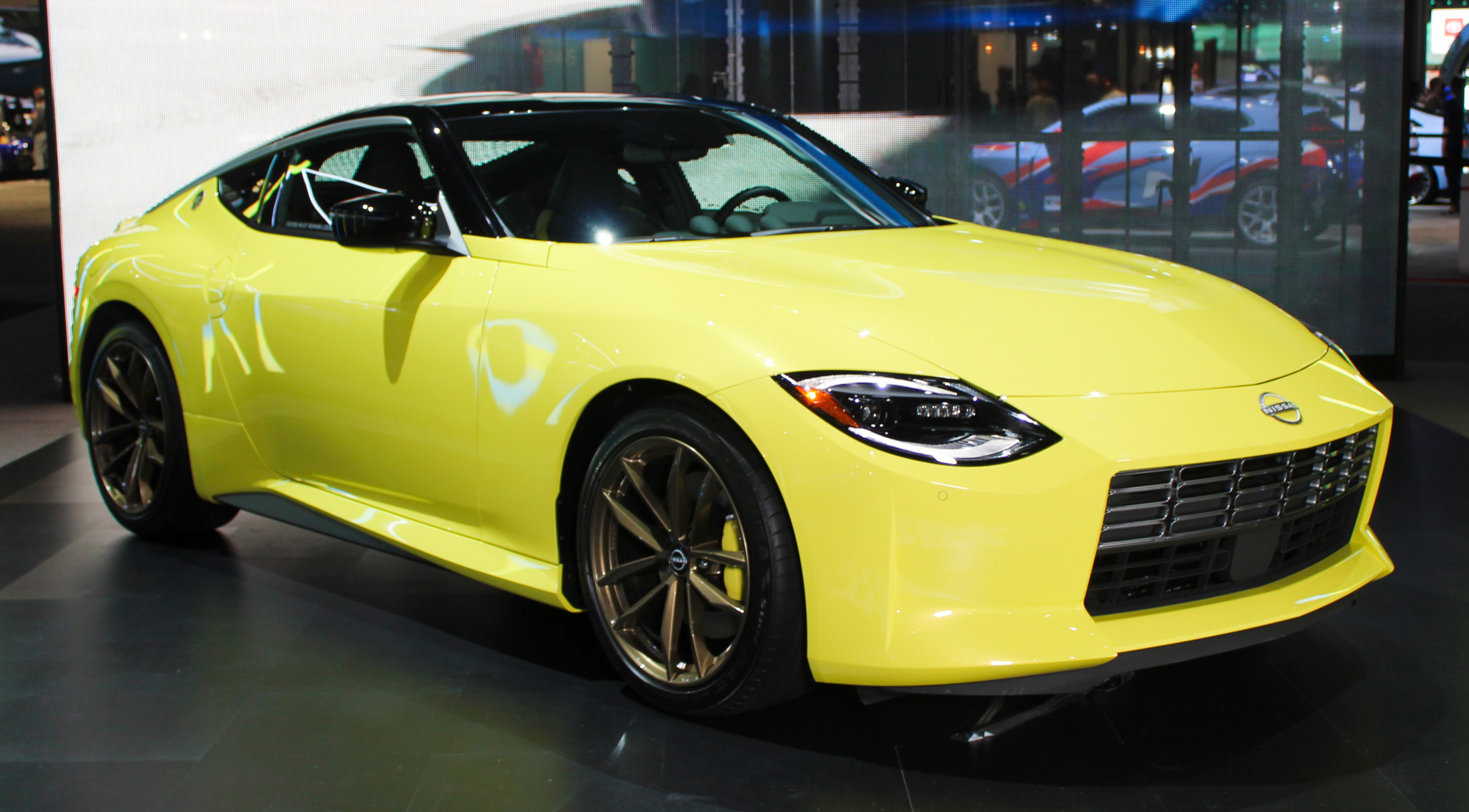 Modern Nissan Z yellow